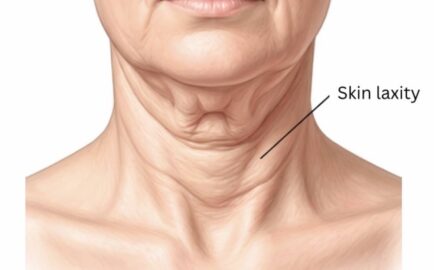 Neck wrinkles and skin laxity